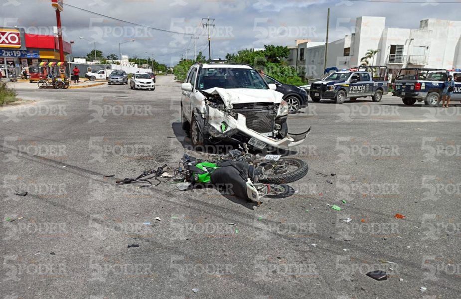 EMBISTEN Y MATAN A MOTOCICLISTA EN LA REGIÓN 320 EN CANCÚN 5to Poder